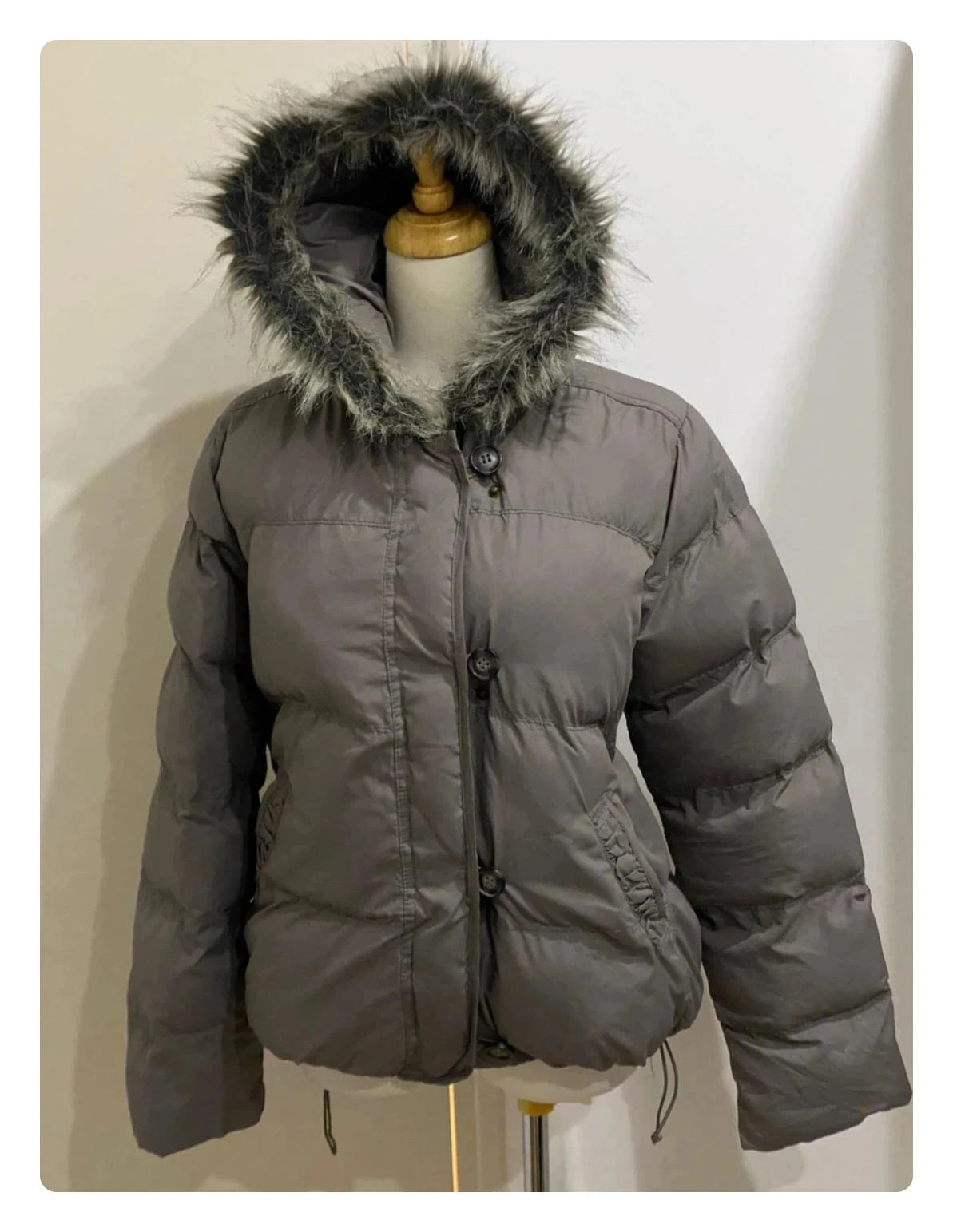 Doudoune Monoprix blouson anorak à capuche gris Tamanho M – photo 2